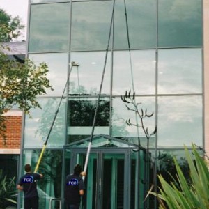 Glass cleaning poles